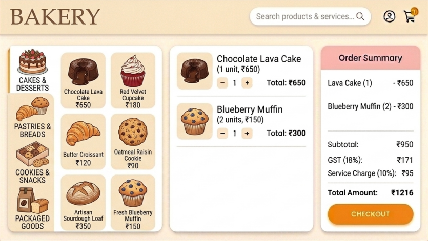 Bakery POS Interface